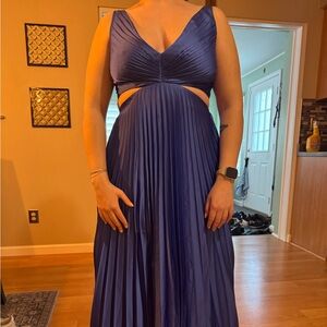 Abercrombie formal  Blue Pleated Dress